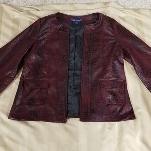 Susan Graver 3/4 Sleeve Box Jacket - Size S